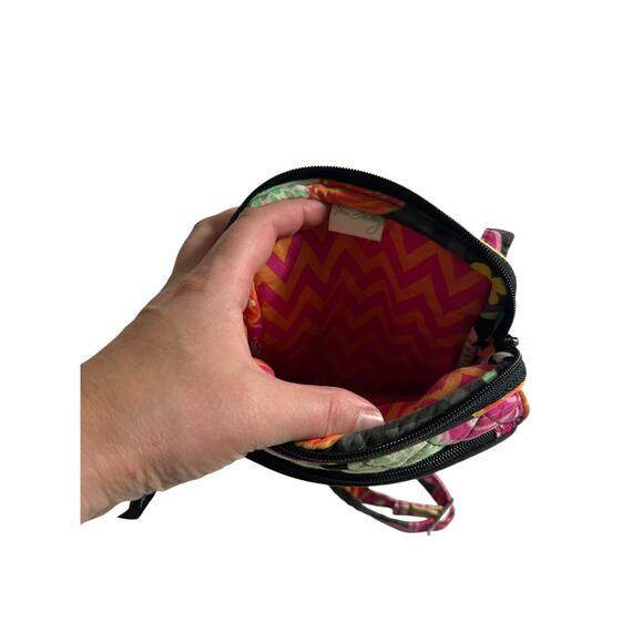 Vera‎ Bradley Quilted Crossbody Bag Floral Paisley Print Mini Hipster - Picture 7 of 9